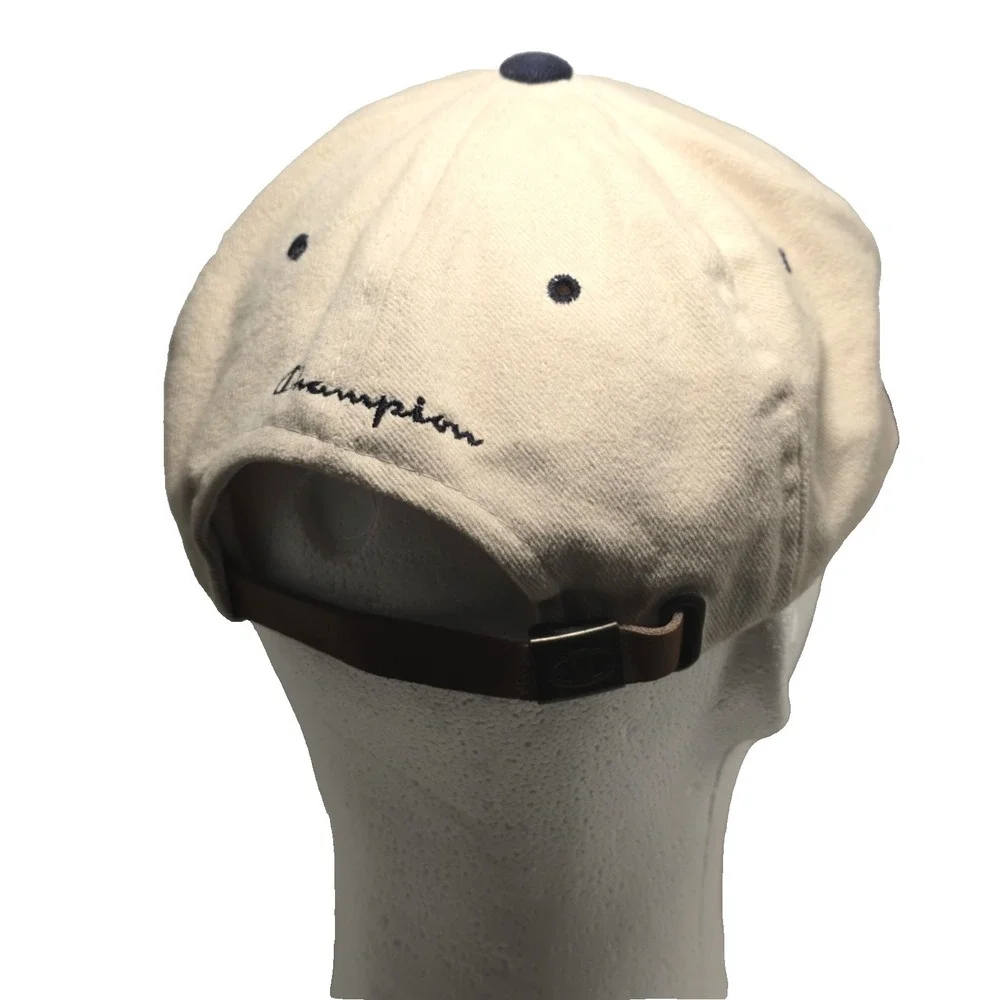 Champion Coast Guard Academy Hat Beige Navy Adjustable Cotton Cap - Picture 5 of 10